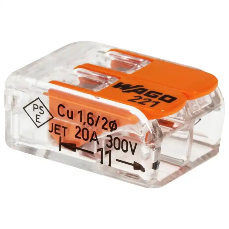 KOPPLINGSKLÄMMA WAGO 221 2-POL 5ST Utförsäljning