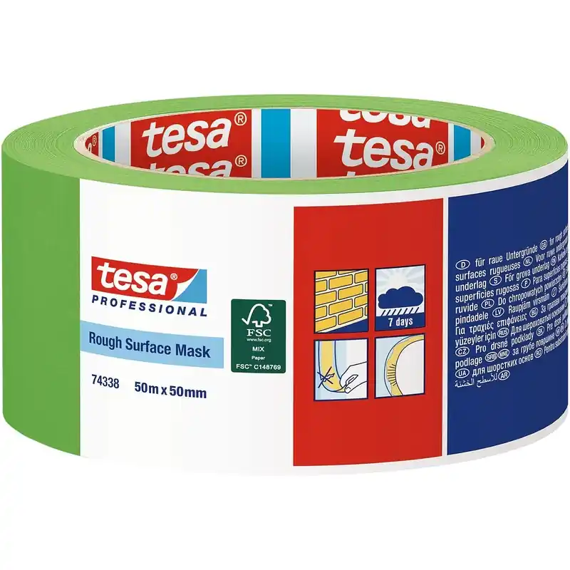 MASKERINGSTEJP 74338 50M/50MM GROV YTOR TESA Beställ idag