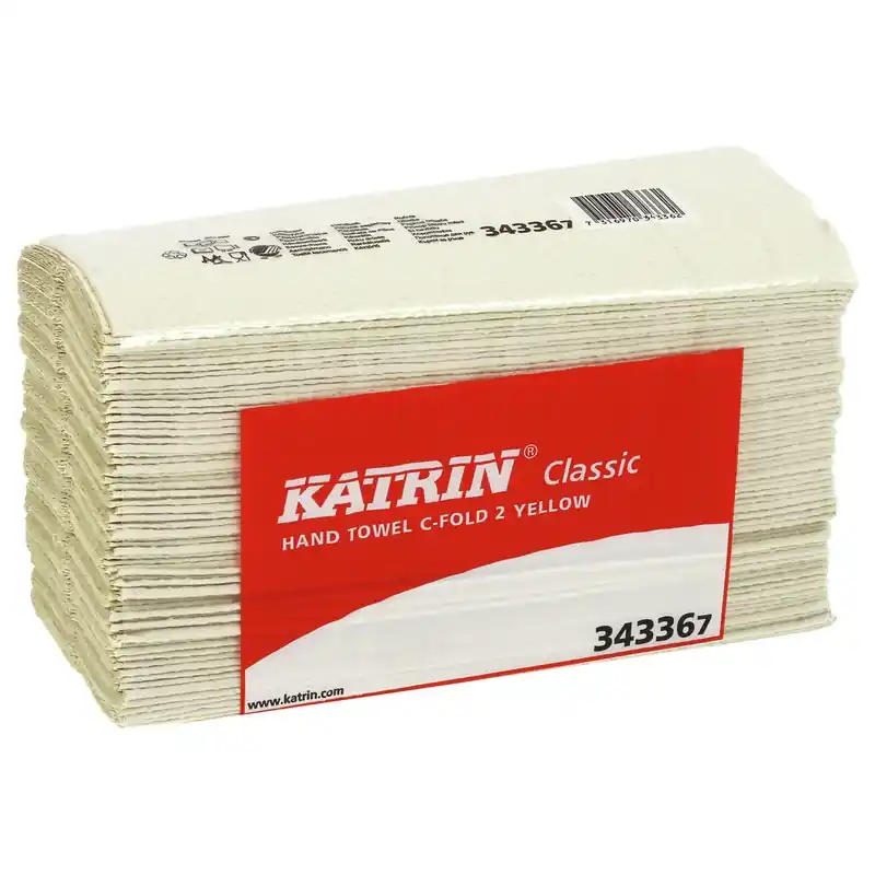 PAPPERSHANDDUK C-FOLD TVÅSKIKTSPAPPER GUL Utförsäljning