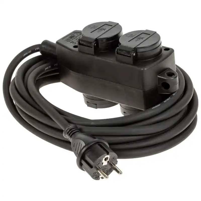 SKARVKABEL GUMMI 4-DEL 5M 3X1,5H07RN-F Begränsat antal