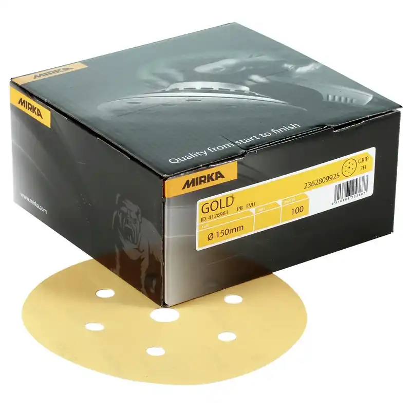 SLIPRONDELL 150MM 6+1H P120 GOLD 100ST Snabb leverans