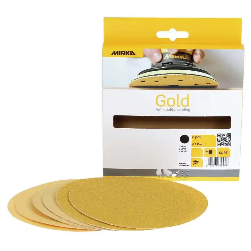 SLIPRONDELL 150MM SORT. GOLD 6ST Populär