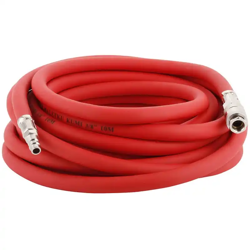 TRYCKLUFTSSLANG 3/8" / 10M MED KOPPLINGAR GUMMI Nedsatt pris