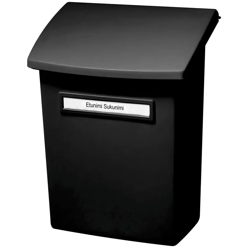 Lågt pris POSTLÅDA SVART MED INNERLOCK