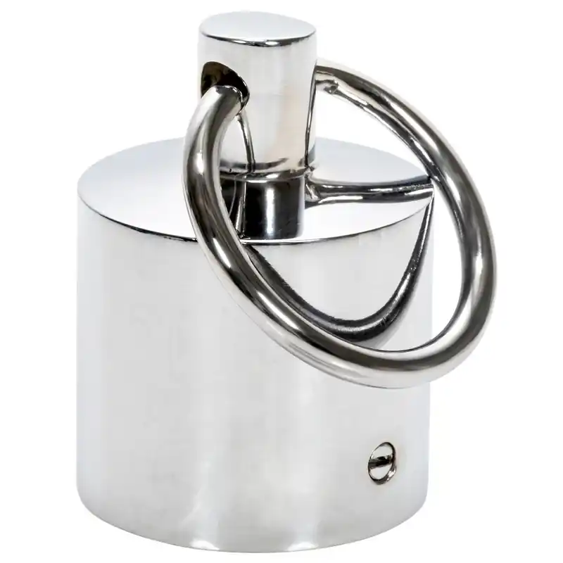 ÄNDPLUGG MED RINGA KROM 36MM Erbjudande