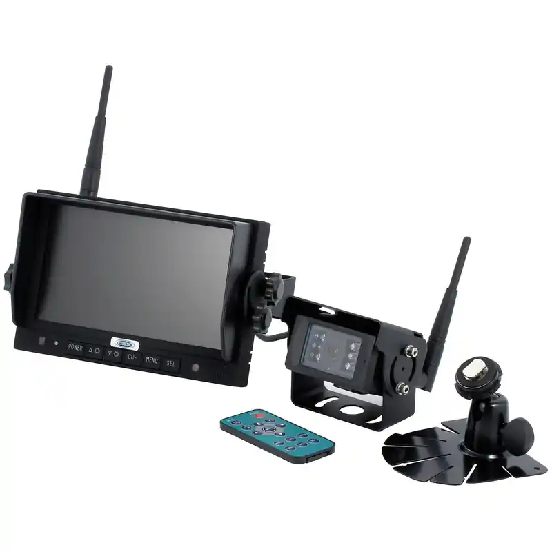 Billigare BAK KAMERA SET TRÅDLÖS 12/24V 7 TUMS