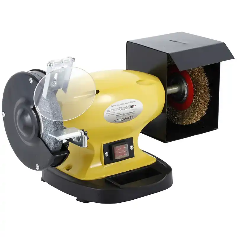 Billigare BÄNKSLIPMASKIN STEN/BORSTE 150MM 230V