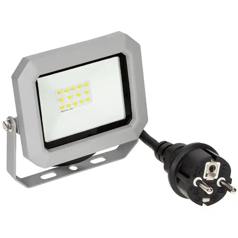 Begränsad tid LED STRÅLKASTARE 980LM 10W / 230V 1,5 KABEL