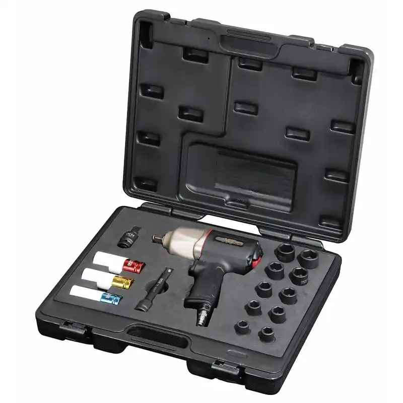 Lågt pris MUTTERDRAGARE & HYLSSATS 1/2" 814NM LUFTDR. 16 ST